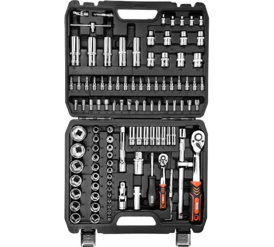 Набор инструмента Wester WT108 для автомобиля 1/4'' 1/2''DR 108 предметов 626582