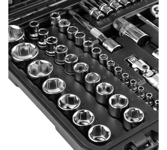 Набор инструмента Wester WT108 для автомобиля 1/4'' 1/2''DR 108 предметов 626582