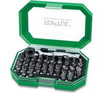 Набор бит с трещоткой TOPTUL 1/4, 35 предметов, Display Box (8 комплектов) GACW3503S
