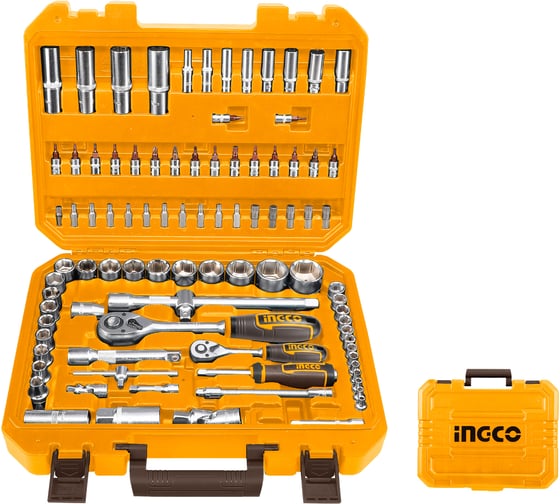 Набор инструментов INGCO 1/4 и 1/2, 94 предмета HKTS42941
