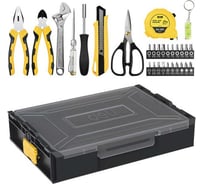 Набор ручного инструмента DELI 29 предметов DL1229 штабелируемый пластиковый ящик 179398