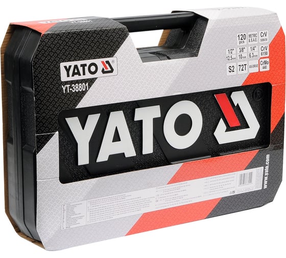 Набор инструментов YATO 1/2" 120пр YT-38801