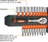 Набор торцевых головок с трещоткой MAXPILER 21 предмет, 1/4" MXT-22-SET 3