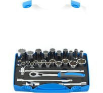 Набор торцевых головок 1/2" Unior 28 предметов в пластиковом кейсе 3838909121628