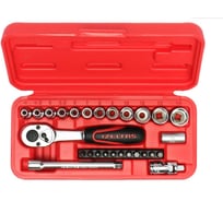 Набор торцевых головок IZELTAS 1/4, 6-гранные, 4-14 мм, 27 предметов 14000005132