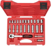 Набор торцевых головок IZELTAS 3/8 6-гранные, 7-19 мм, 24 предмета 14000005134