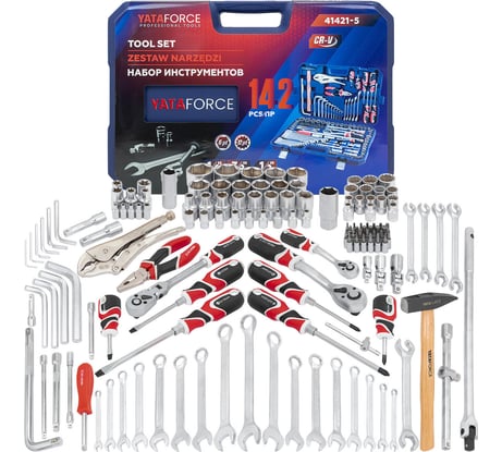 Набор инструментов YATAFORCE 142 предмета YF-41421-5(52570)
