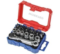 Набор mini WORKPRO трещетка 1/4 и биты, 24шт WP200535