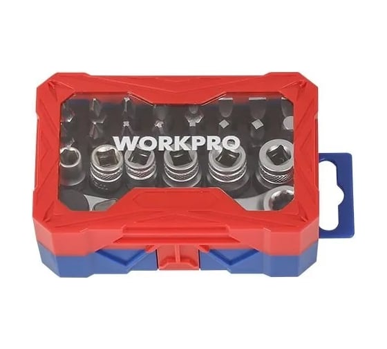 Набор mini WORKPRO трещетка 1/4 и биты, 24шт WP200535