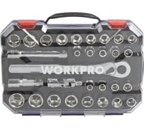 Набор торцевых головок WORKPRO 1/2, в кейсе, 30 шт WP202525