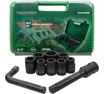Набор инструментов Rockforce 10 предметов 3/4 (6 граней) RF-6104-5MPB(64842)