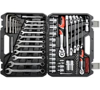 Набор инструментов YATO 1/4'' и 1/2'', 77пр YT-38781