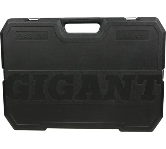 Набор инструмента Gigant 1/2, 1/4 и 3/8 дюйма с 6-гранными головками, 202 предмета GAS-202