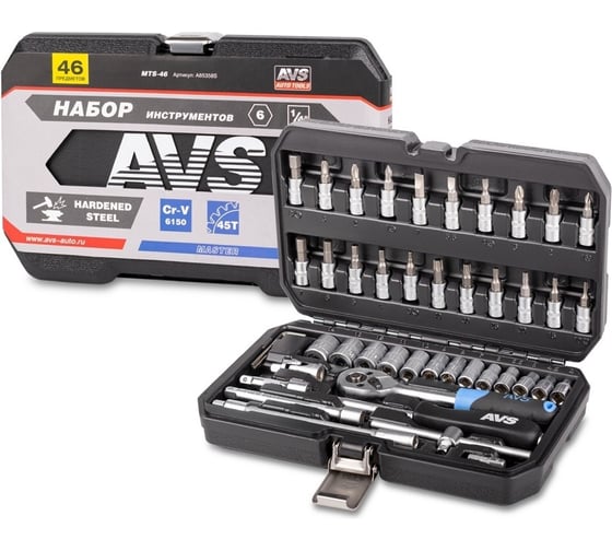 Набор инструментов AVS 46 предметов MASTER MTS-46 A85358S 1