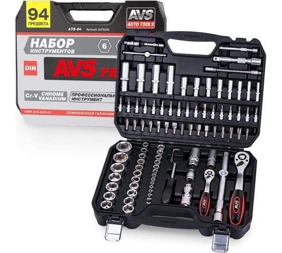Набор инструментов AVS 94 предмета PRO ATS-94 A07824S 1