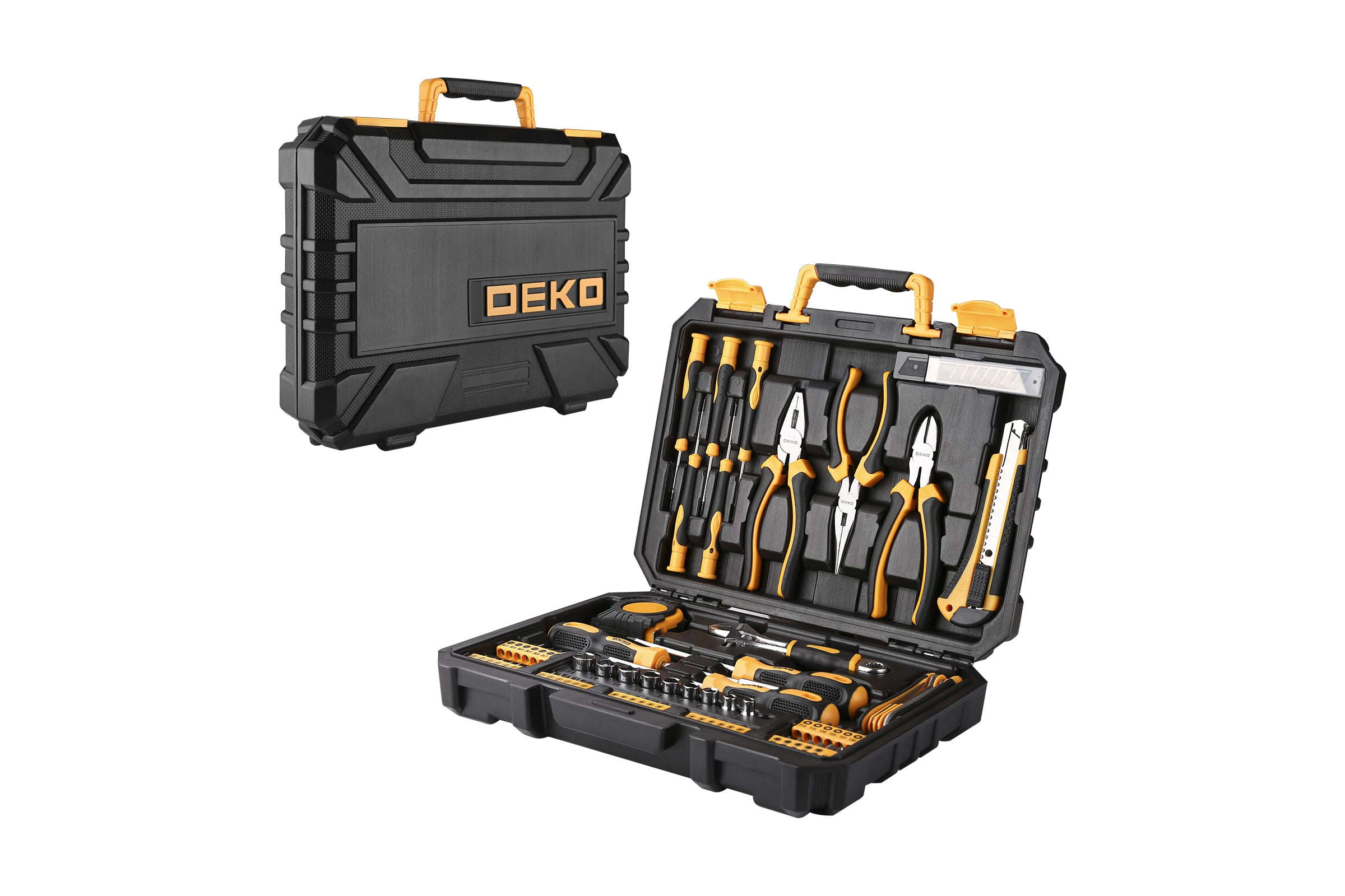 Универсальный набор инструмента для дома и авто в чемодане DEKO