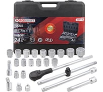 Набор инструментов Forcekraft 24 предмета 3/4''12гр.(17,19,21,22,24,27,30,32,33,34,35,36,38,41,46,50), в кейсе FK-6241-9(64498)