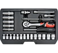 Набор торцевых головок YATO 1/4" 25 предметов XS YT-14461