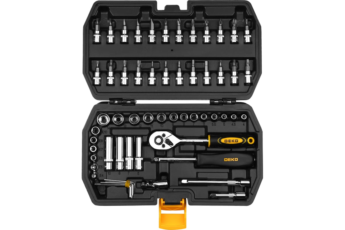 Набор инструментов для авто DKMT57 в чемодане, 57 предметов DEKO 065-0326 -  выгодная цена, отзывы, характеристики, фото - купить в Москве и РФ