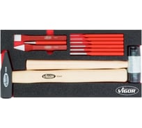 Клещи молотки и зубила HAZET VIGOR в наборе 11 предметов V5006