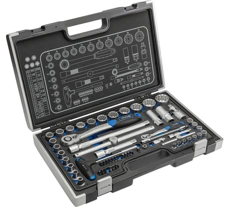 Набор инструментов HOEGERT TECHNIK 60 шт., 1/4 , 1/2 HT1R470