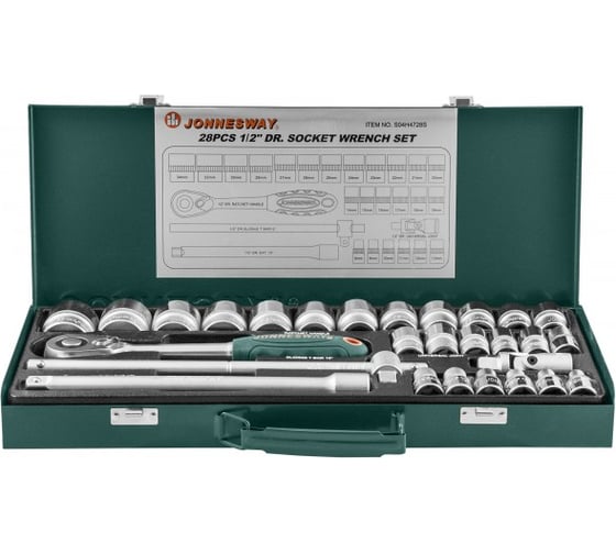 Набор торцевых головок 1/2"DR 8-34 мм Jonnesway S04H4728S