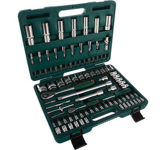 Набор торцевых головок 1/4"DR 4-14 мм и 1/2"DR 10-32 мм, 94 предмета, Jonnesway S04H52494S