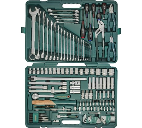 Набор инструментов универсальный Jonnesway S04H524128S (S04H524128S18), 1/4", 1/2"DR, 128 пр. 48372 048372