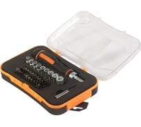 Набор торцевых головок и бит с трещоткой Skole NJ 41 предмет (адаптер, головки 4/5/5,5/6/7/8/9/10/12, магнитный удлинитель 60мм) NJ-2041