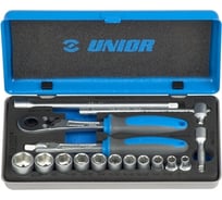 Набор торцевых головок Unior 1/4" 16 предметов дюймовый 3/16"-9/16" 3838909194134