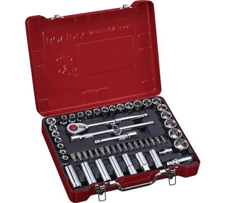 Набор торцевых головок и бит BOVIDIX, 1/2, 56 предметов 380105601