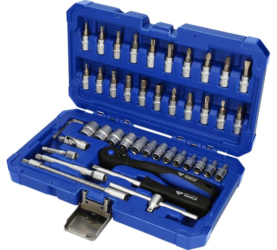 Набор торцевых ключей Brilliant Tools 1/4'', 46 шт BT020046