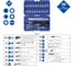 Набор торцевых ключей Brilliant Tools 1/4'', 46 шт BT020046 2