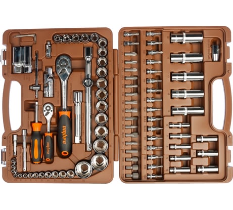 Универсальный набор инструмента Ombra OMT94S торцевые головки и аксессуары к ним, 94 предмета 55016 055016