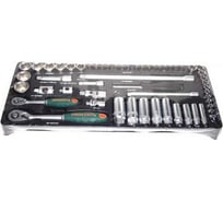 Набор торцевых головок 1/4" и 3/8"DR 57 предметов (ложемент) Jonnesway S04H3157ST (S04H3157SP)