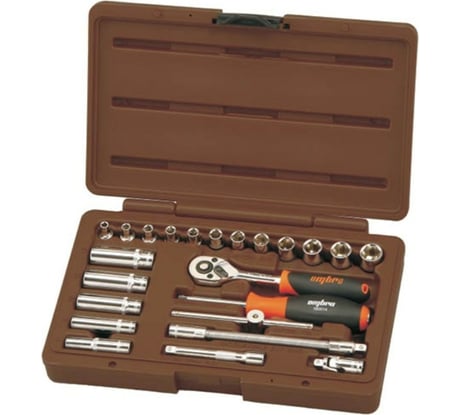 Набор головок 1/4" DR 23 предмета Ombra 911423