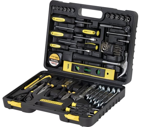 Набор инструментов универсальный Грандмастер 60 предметов, пластиковый кейс, 671338