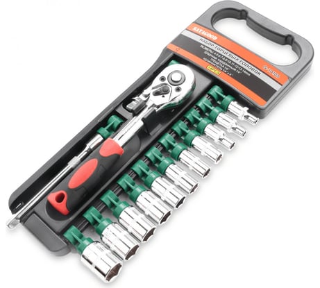 Набор торцевых головок GOODKING с трещоткой 1/4 14 предметов T-1414