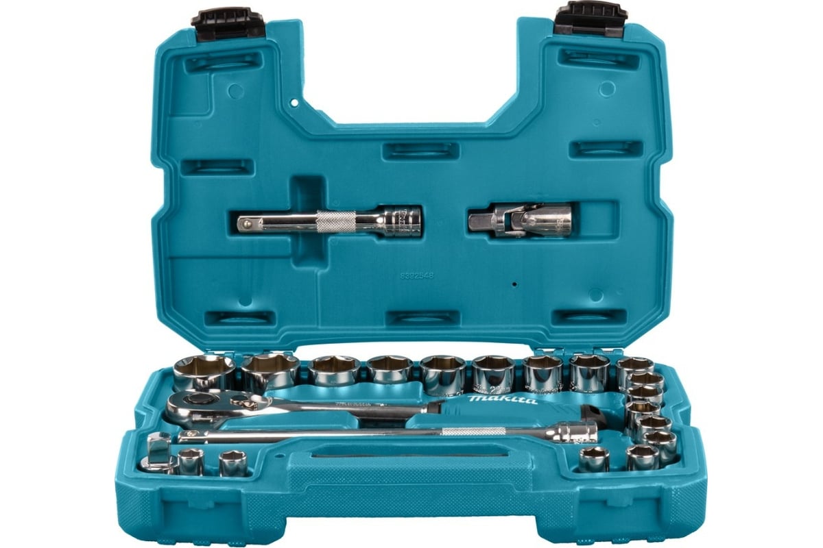 Набор ключей и головок Makita 23 предмета 1/2 B-65589