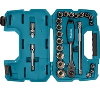 Набор ключей и головок Makita 23 предмета 1/2 B-65589