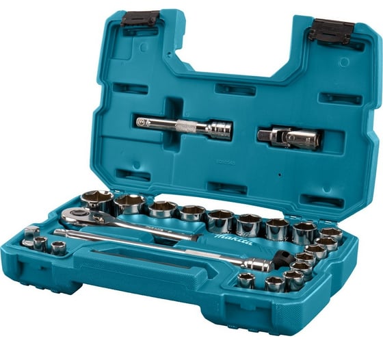 Набор ключей и головок Makita 23 предмета 1/2 B-65589