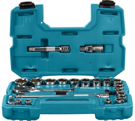 Набор ключей и головок Makita 23 предмета 1/2 B-65589