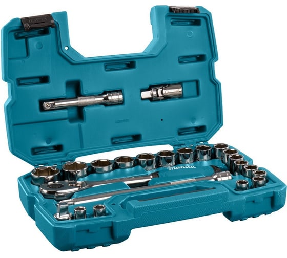 Набор ключей и головок Makita 23 предмета 1/2 B-65589