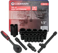 Набор инструментов Forcekraft 26 предметов, 1/2, 6 граней FK-4027-K(65872)