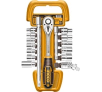 Набор головок INGCO 1/2 с трещоткой 17 шт INDUSTRIAL HKTS12171