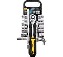 Набор торцевых головок и удлинителей 16шт с трещоткой 1/2 DELI DL2017T трещотка 45 зубьев 212836