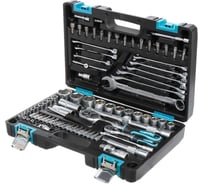 Набор слесарных инструментов BARTEX 1/2, 1/4, 6-гранный, сталь, кейс, 82 пр 319901