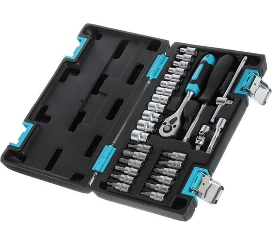 Набор слесарных инструментов BARTEX Pro, 1/4, 6-гранный, сталь, кейс, 29 пр 319906 1