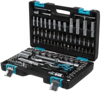 Набор слесарных инструментов BARTEX 1/2, 1/4, 6-гранный, сталь, кейс, 94 пр 319902