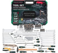 Набор инструментов Rockforce 142 + 2 предмета 1/4, 3/8, 1/2 RF-41421+2(63203)